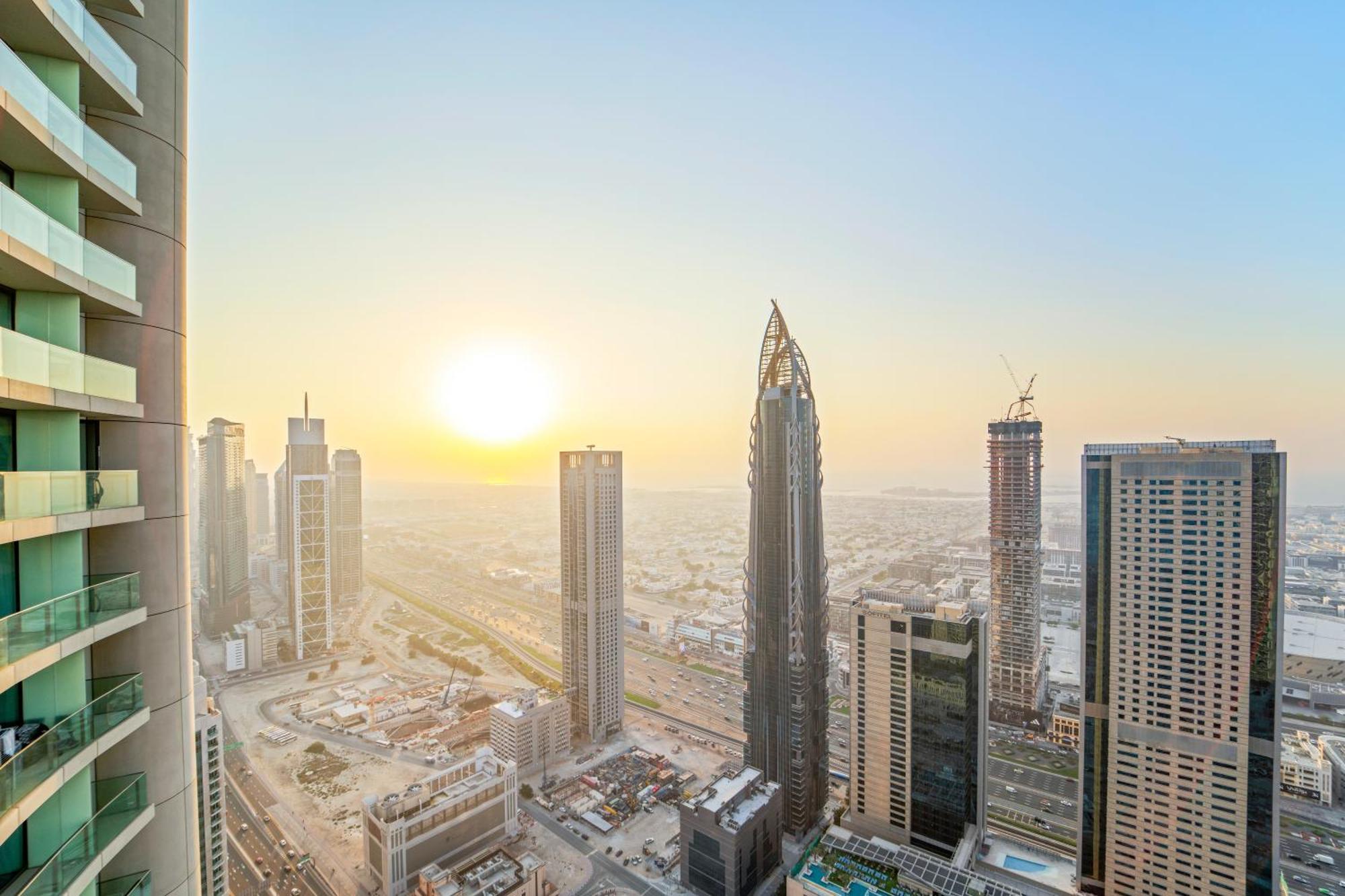 First Class 2Br With Full Dubai Skyline & Sea View Ngoại thất bức ảnh