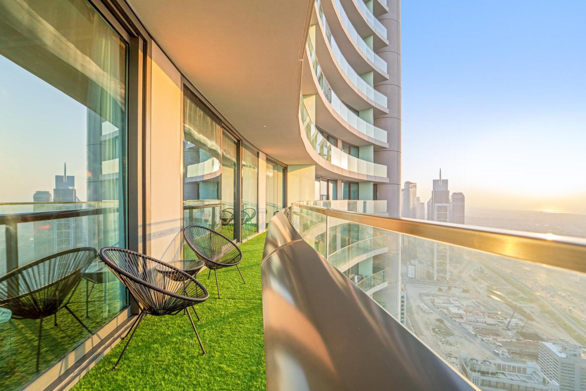 First Class 2Br With Full Dubai Skyline & Sea View Ngoại thất bức ảnh