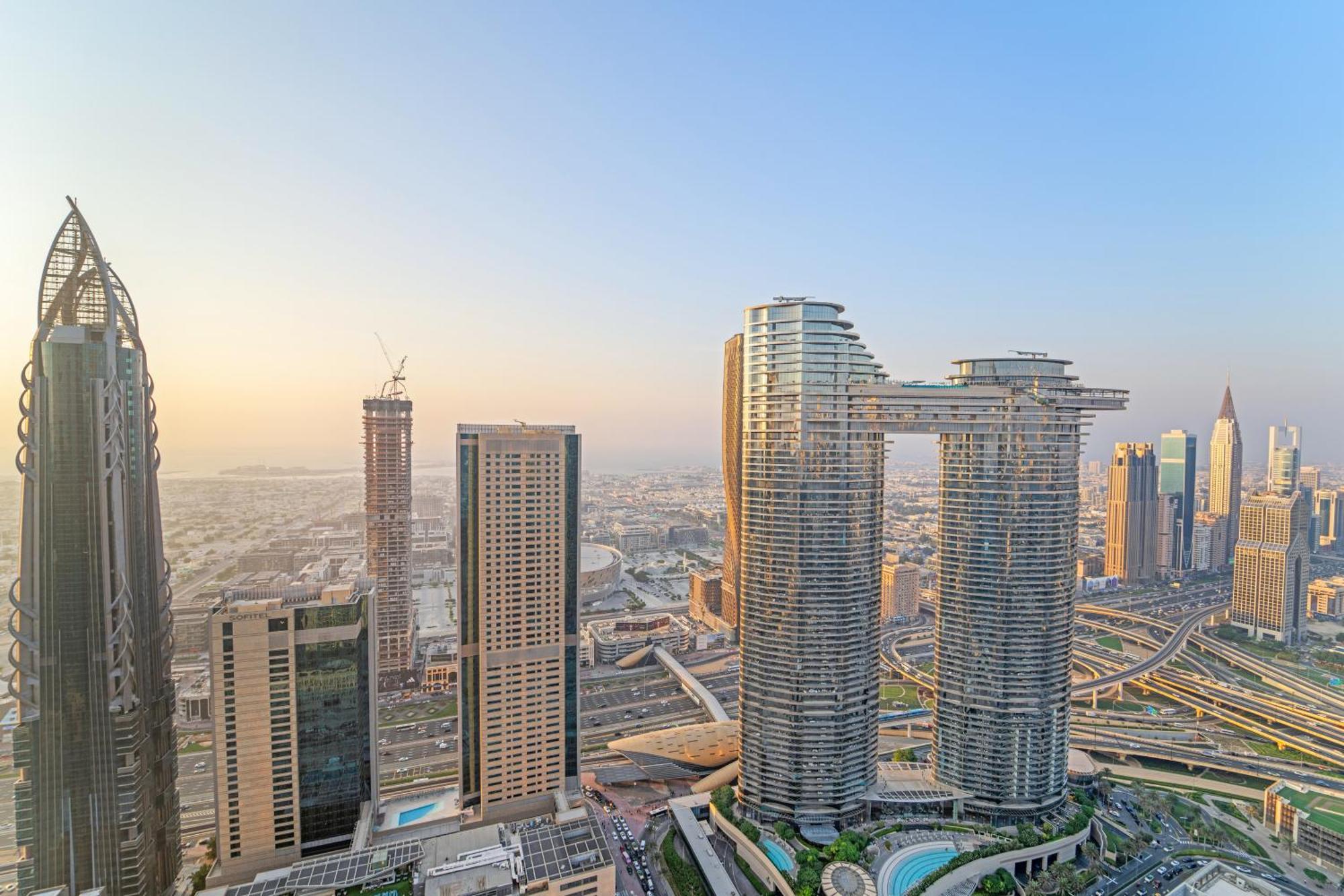 First Class 2Br With Full Dubai Skyline & Sea View Ngoại thất bức ảnh