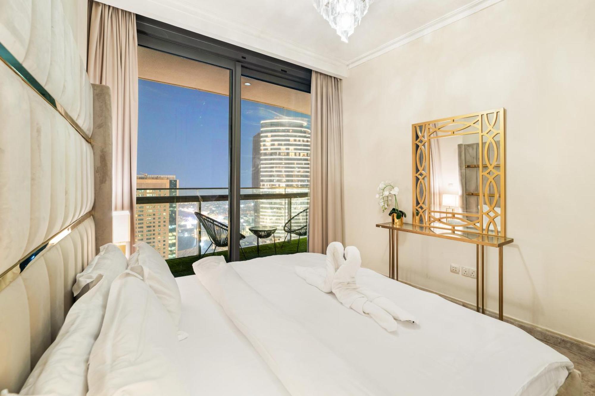 First Class 2Br With Full Dubai Skyline & Sea View Ngoại thất bức ảnh