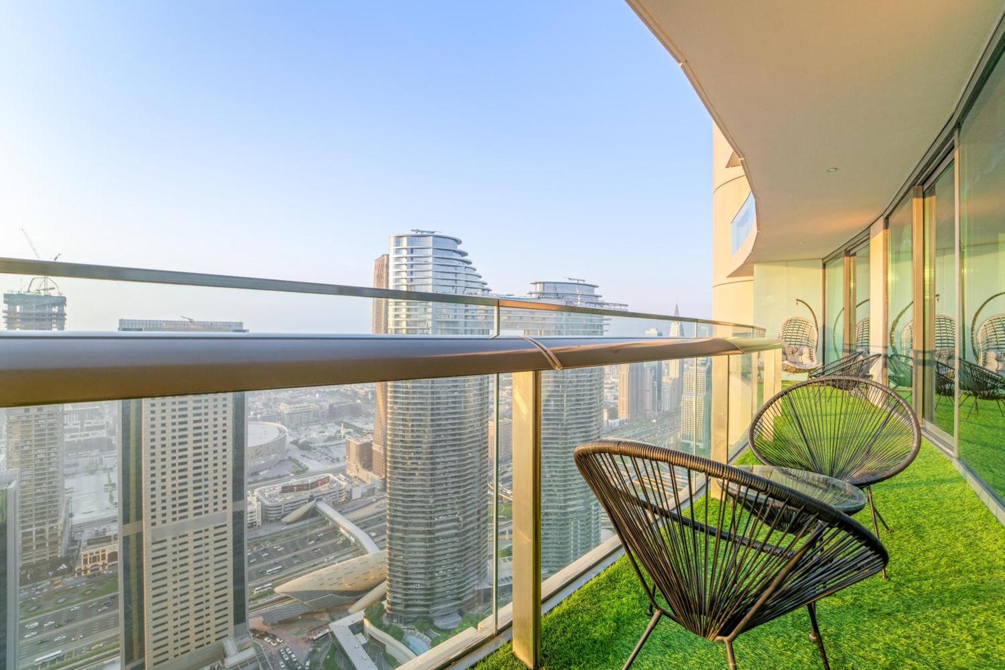 First Class 2Br With Full Dubai Skyline & Sea View Ngoại thất bức ảnh