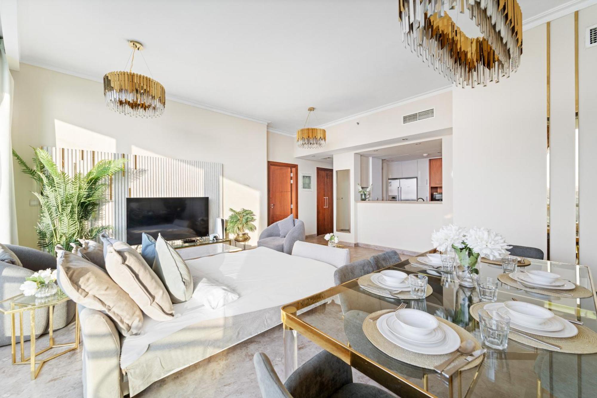 First Class 2Br With Full Dubai Skyline & Sea View Ngoại thất bức ảnh